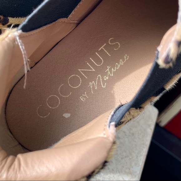 Coconuts by Matisse Sz 8 Calf Hair Brown Animal Print Harlan Hi Top Sneaker Shoe - Picture 8 of 15